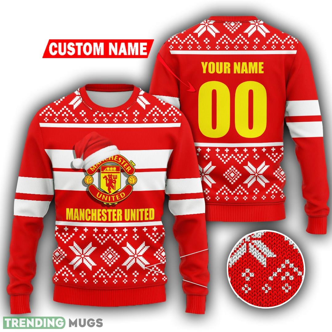 Personalized Manchester United Frost All Over Print Ugly Christmas Sweater For Men Women - Personalized Manchester United Frost All Over Print Ugly Christmas Sweater For Men Women Personalized Manchester United Frost All Over Print Ugly Christmas Sweater For Men Women - Personalized Manchester United Frost All Over Print Ugly Christmas Sweater For Men Women