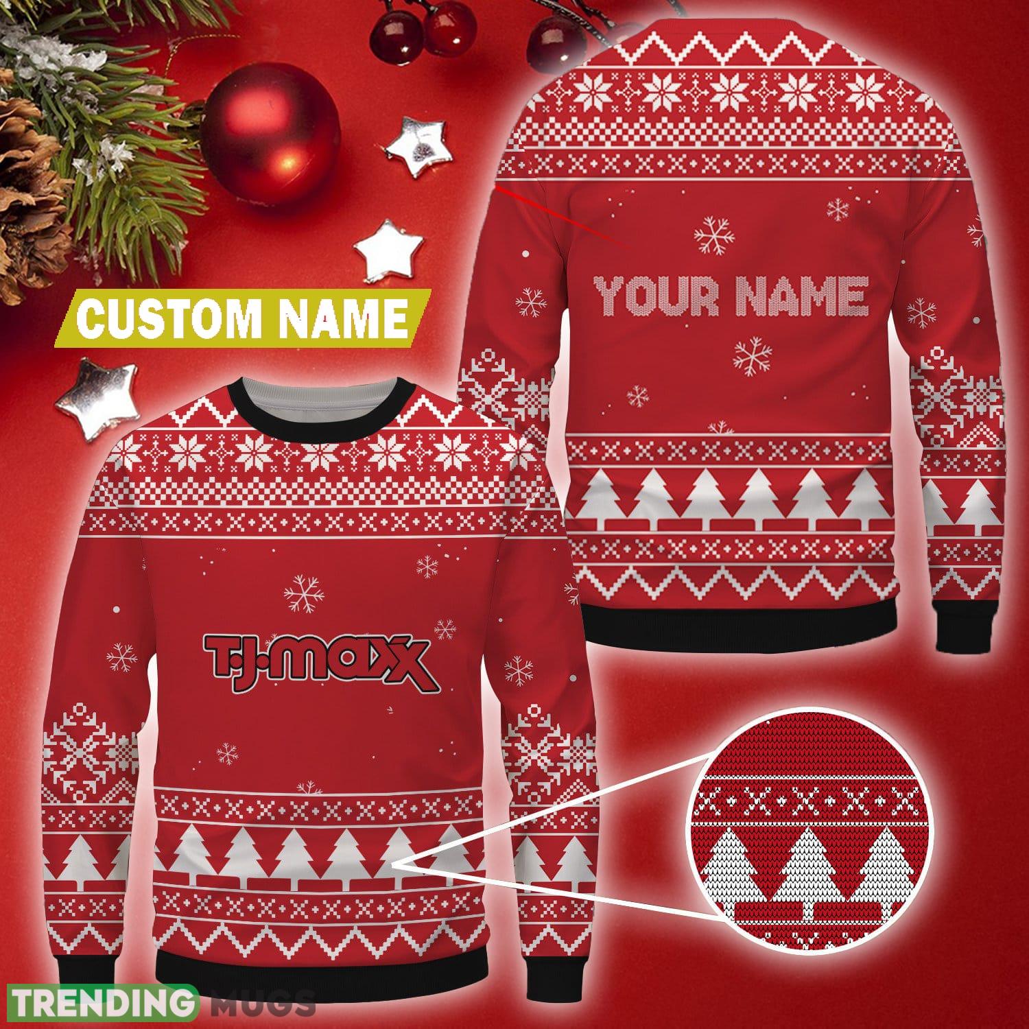 Personalized t.j. maxx Brand Logo Woven Christmas Wool Sweater - Personalized t.j. maxx Brand Logo Woven Christmas Wool Sweater