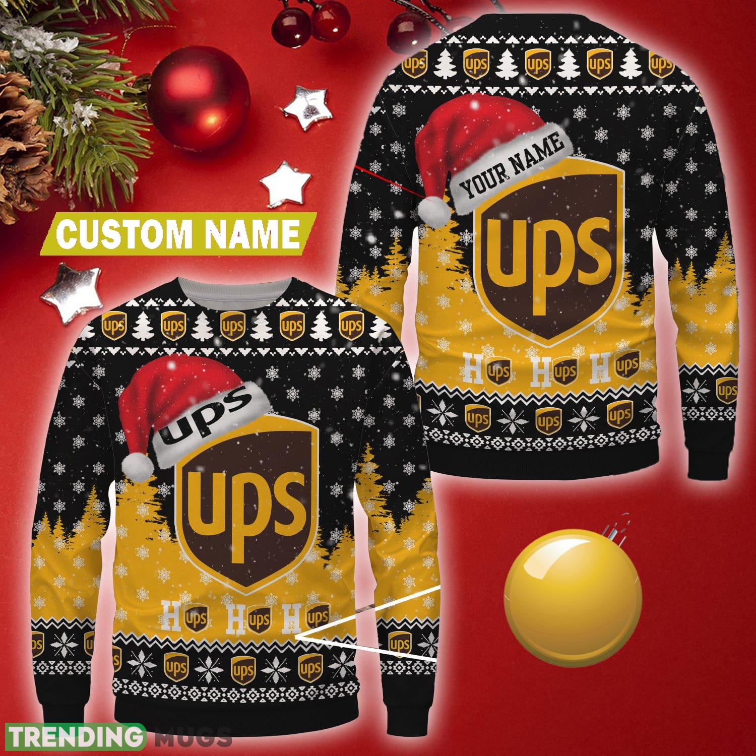 Personalized UPS Uniform Brand Logo Frosty Christmas Wool Sweater - Personalized UPS Uniform Brand Logo Frosty Christmas Wool Sweater Personalized UPS Uniform Brand Logo Frosty Christmas Wool Sweater - Personalized UPS Uniform Brand Logo Frosty Christmas Wool Sweater
