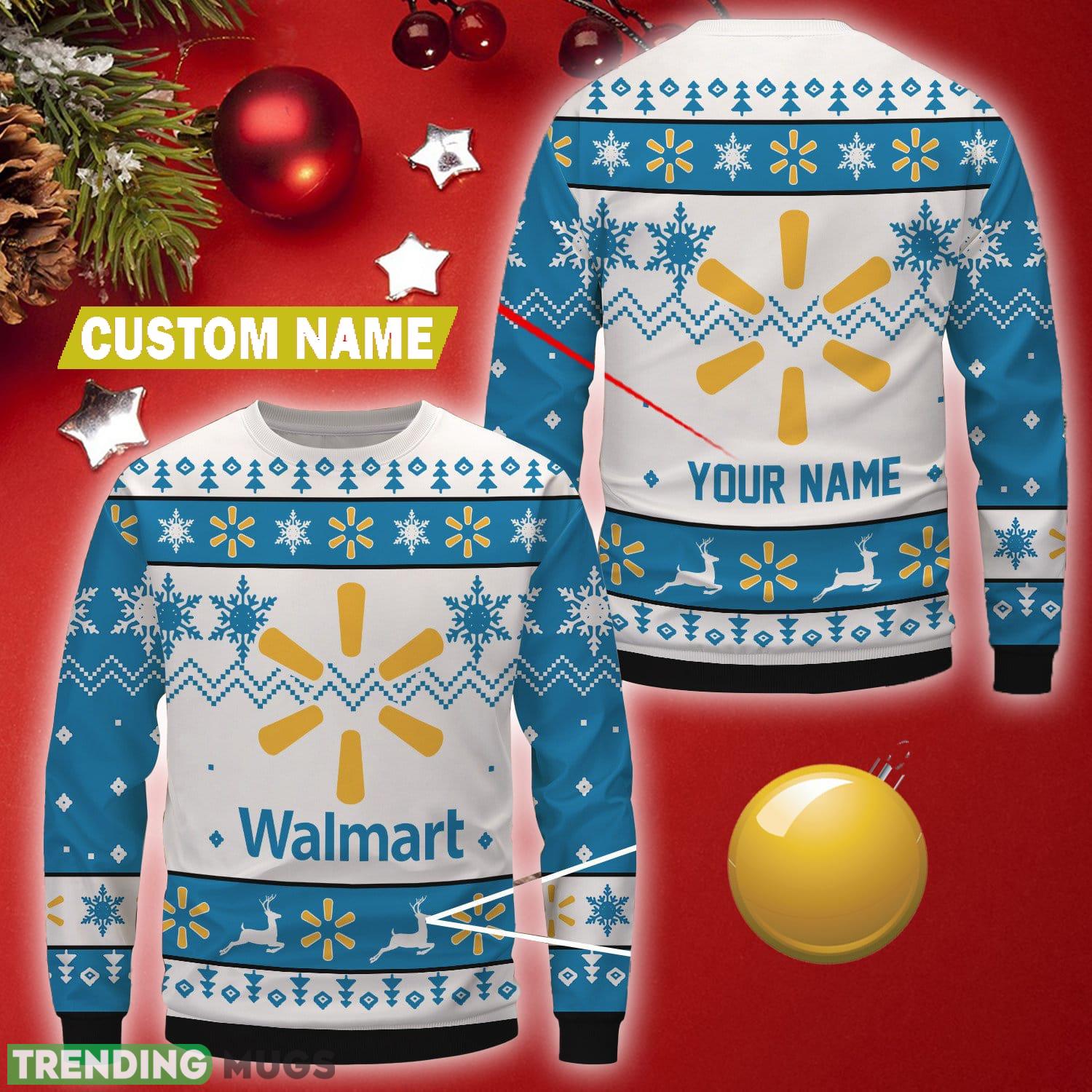 Personalized Walmart Uniform Brand Logo Festoon Christmas Wool Sweater - Personalized Walmart Uniform Brand Logo Festoon Christmas Wool Sweater Personalized Walmart Uniform Brand Logo Festoon Christmas Wool Sweater - Personalized Walmart Uniform Brand Logo Festoon Christmas Wool Sweater