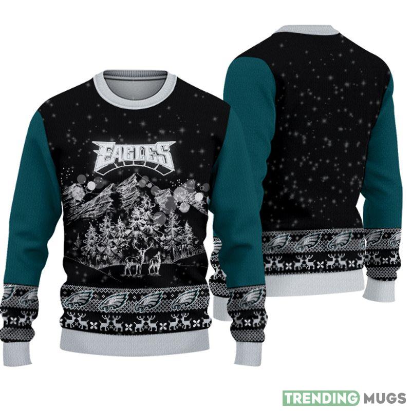 Philadelphia Eagles Christmas Mountain Knitted Sweater Gift For Men And Women - Philadelphia Eagles Christmas Mountain Knitted Sweater Gift For Men And Women