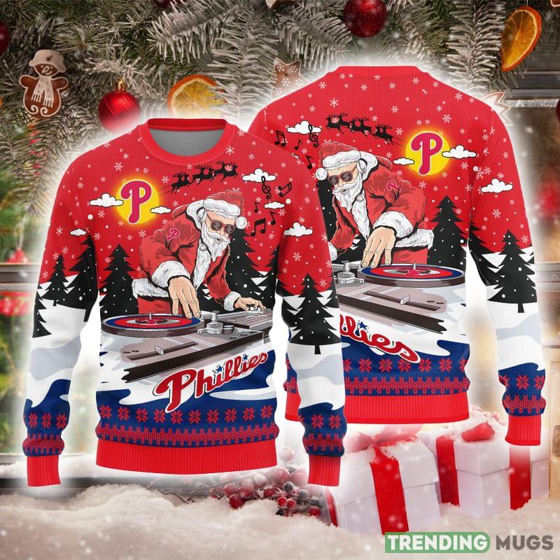 Philadelphia Phillies Christmas Funny DJ Santa Knitted Ugly Christmas Sweater AOP Gift For Men And Women - Philadelphia Phillies Christmas Funny DJ Santa Knitted Ugly Christmas Sweater AOP Gift For Men And Women Philadelphia Phillies Christmas Funny DJ Santa Knitted Ugly Christmas Sweater AOP Gift For Men And Women - Philadelphia Phillies Christmas Funny DJ Santa Knitted Ugly Christmas Sweater AOP Gift For Men And Women