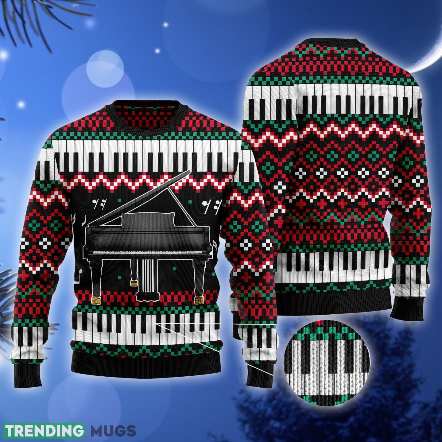 Piano Awesome Ugly Christmas Sweater Gift Men Women 3D Sweater Piano Awesome Ugly Christmas Sweater Gift Men Women 3D Sweater
