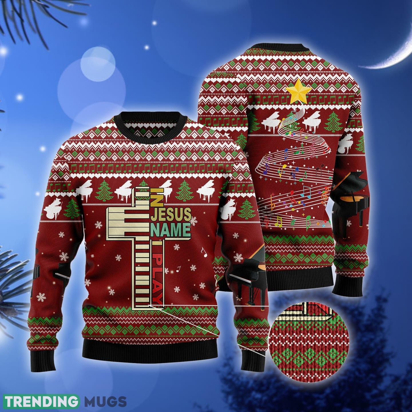 Piano I Play Ugly Christmas Sweater Gift Men Women 3D Sweater Piano I Play Ugly Christmas Sweater Gift Men Women 3D Sweater