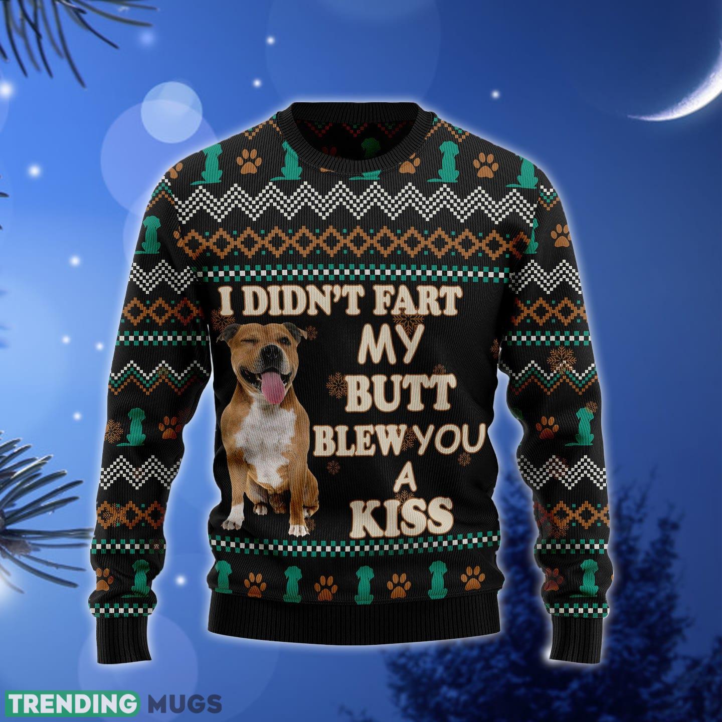Pit Bull A Kiss Ugly Christmas Sweater Gift Men Women - Pit Bull A Kiss T2611 unisex womens & mens, couples matching, friends, funny family ugly christmas holiday sweater gifts (plus size available)_1 Pit Bull A Kiss Ugly Christmas Sweater Gift Men Women - Pit Bull A Kiss T2611 unisex womens & mens, couples matching, friends, funny family ugly christmas holiday sweater gifts (plus size available)_1