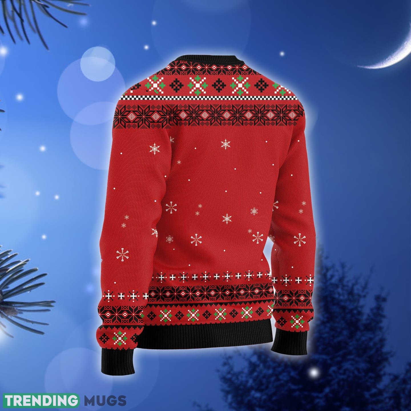 Pit Bull Rockin' Ugly Christmas Sweater Gift Men Women 3D Sweater Pit Bull Rockin' Ugly Christmas Sweater Gift Men Women 3D Sweater