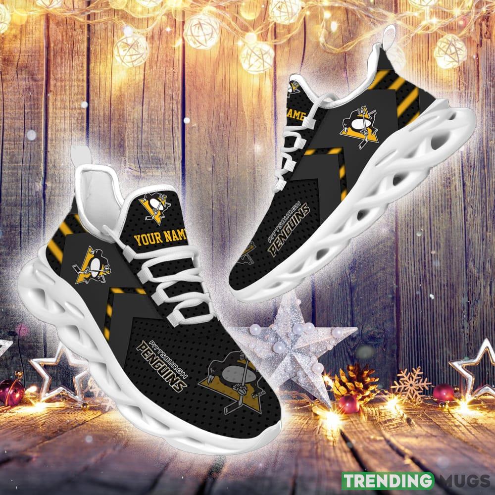 Pittsburgh Penguins Custom Name NHL Luxury Max Soul Shoes Gift For Fans Running Sneaker Max Soul Pittsburgh Penguins Custom Name NHL Luxury Max Soul Shoes Gift For Fans Running Sneaker Max Soul