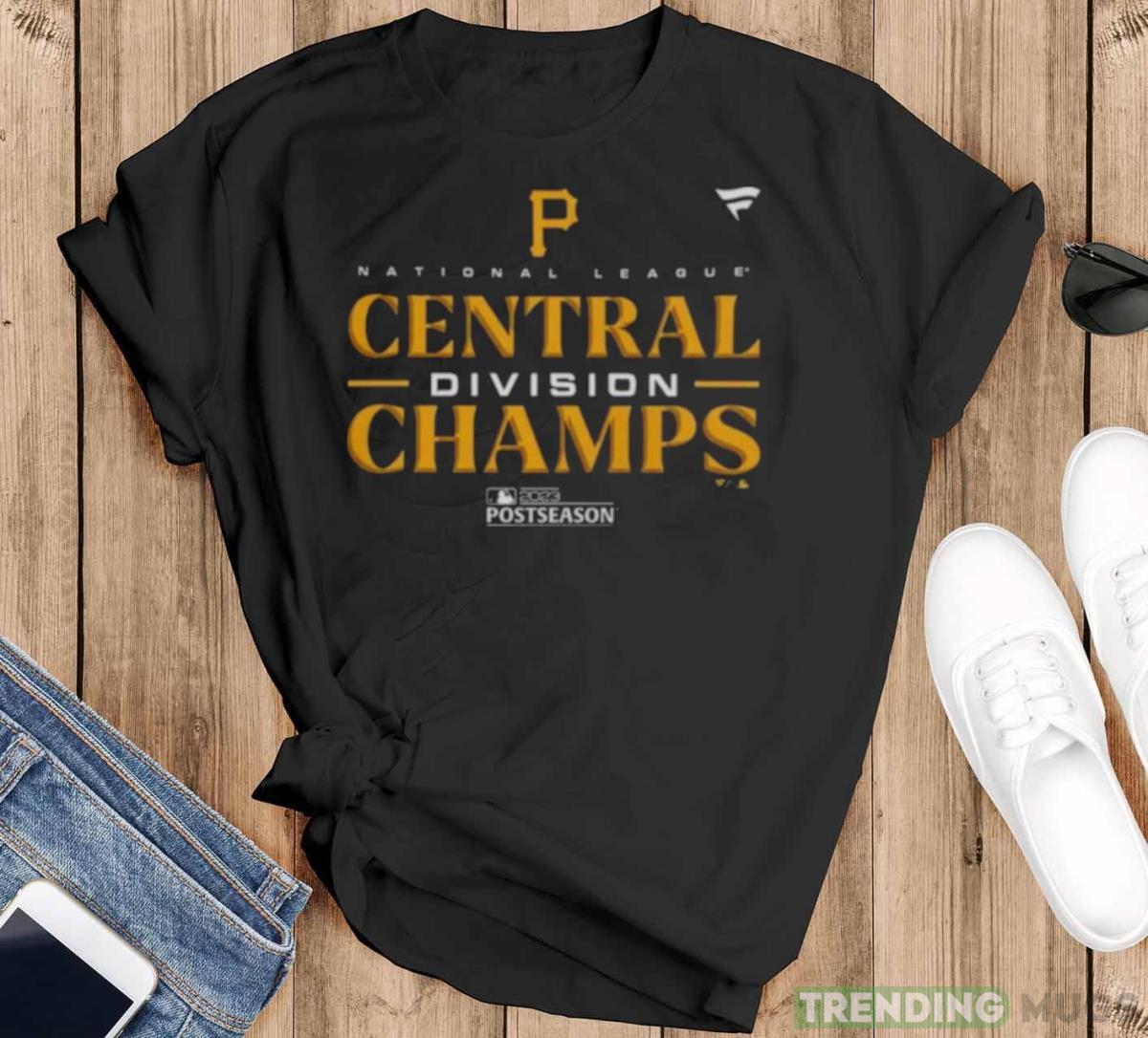 Pittsburgh Pirates 2023 Nl Central Champs T Shirt - Black T-Shirt Pittsburgh Pirates 2023 Nl Central Champs T Shirt - Black T-Shirt