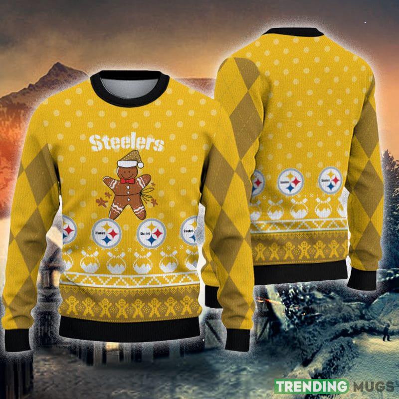 Pittsburgh Steelers Christmas Gingerbread Man Knitted Ugly Christmas Sweater AOP Gift For Men And Women - Pittsburgh Steelers Christmas Gingerbread Man Knitted Ugly Christmas Sweater AOP Gift For Men And Women Pittsburgh Steelers Christmas Gingerbread Man Knitted Ugly Christmas Sweater AOP Gift For Men And Women - Pittsburgh Steelers Christmas Gingerbread Man Knitted Ugly Christmas Sweater AOP Gift For Men And Women