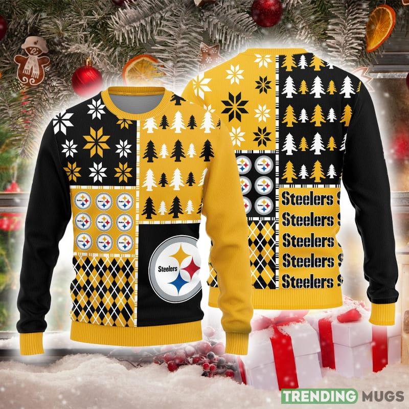 Pittsburgh Steelers Christmas Pine Trees Pattern Knitted Ugly Christmas Sweater AOP Gift For Men And Women - Pittsburgh Steelers Christmas Pine Trees Pattern Knitted Ugly Christmas Sweater AOP Gift For Men And Women Pittsburgh Steelers Christmas Pine Trees Pattern Knitted Ugly Christmas Sweater AOP Gift For Men And Women - Pittsburgh Steelers Christmas Pine Trees Pattern Knitted Ugly Christmas Sweater AOP Gift For Men And Women