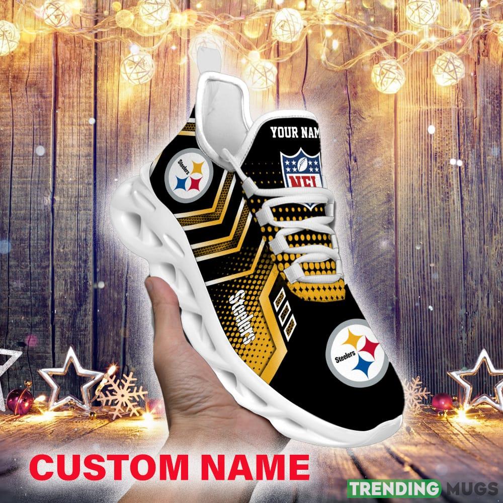 Pittsburgh Steelers Custom Name NFL Max Soul Shoes Gift For Fans Running Sneaker - Pittsburgh Steelers Personalized NFL Max Soul Shoes_1 Pittsburgh Steelers Custom Name NFL Max Soul Shoes Gift For Fans Running Sneaker - Pittsburgh Steelers Personalized NFL Max Soul Shoes_1