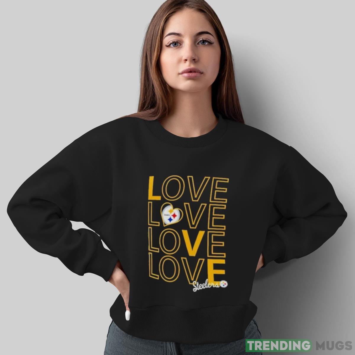 Pittsburgh Steelers G III Love Graphic T Shirt Dark Shirt Pittsburgh Steelers G III Love Graphic T Shirt Dark Shirt