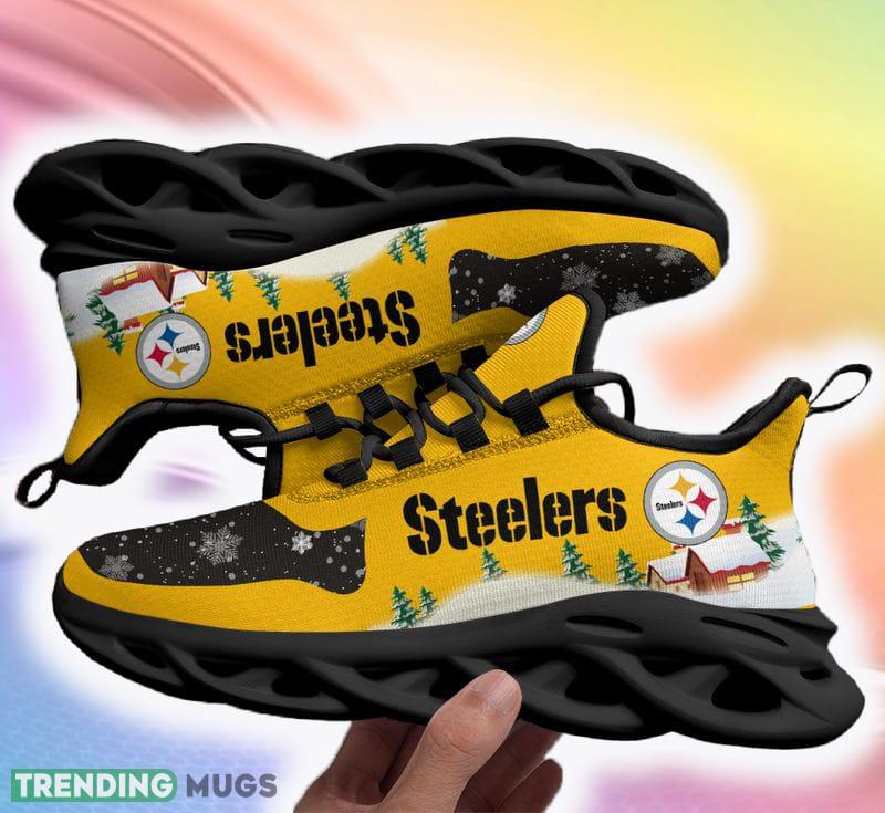 Pittsburgh Steelers Print Handmade Ugly Christmas Snow Flowers Yellow Color Sneakers Max Soul Shoes For Fans Gift - Pittsburgh Steelers Luau Christmas Red Sneakers Max Soul Shoes For Fans Gift Pittsburgh Steelers Print Handmade Ugly Christmas Snow Flowers Yellow Color Sneakers Max Soul Shoes For Fans Gift - Pittsburgh Steelers Luau Christmas Red Sneakers Max Soul Shoes For Fans Gift