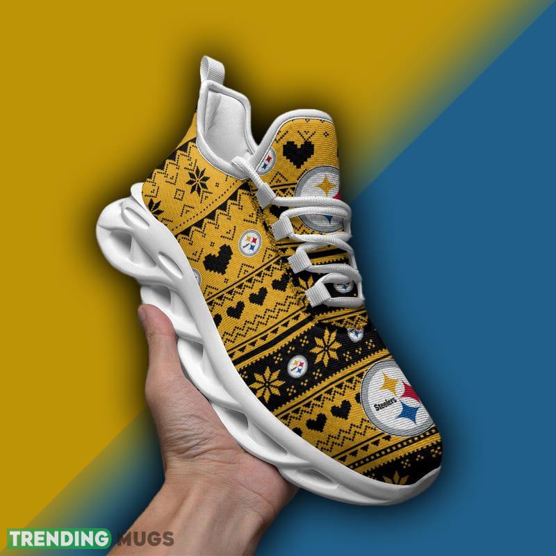 Pittsburgh Steelers X max Patterns Max Soul Shoes Recognizable Christmas Sneakers Max Soul Pittsburgh Steelers X max Patterns Max Soul Shoes Recognizable Christmas Sneakers Max Soul