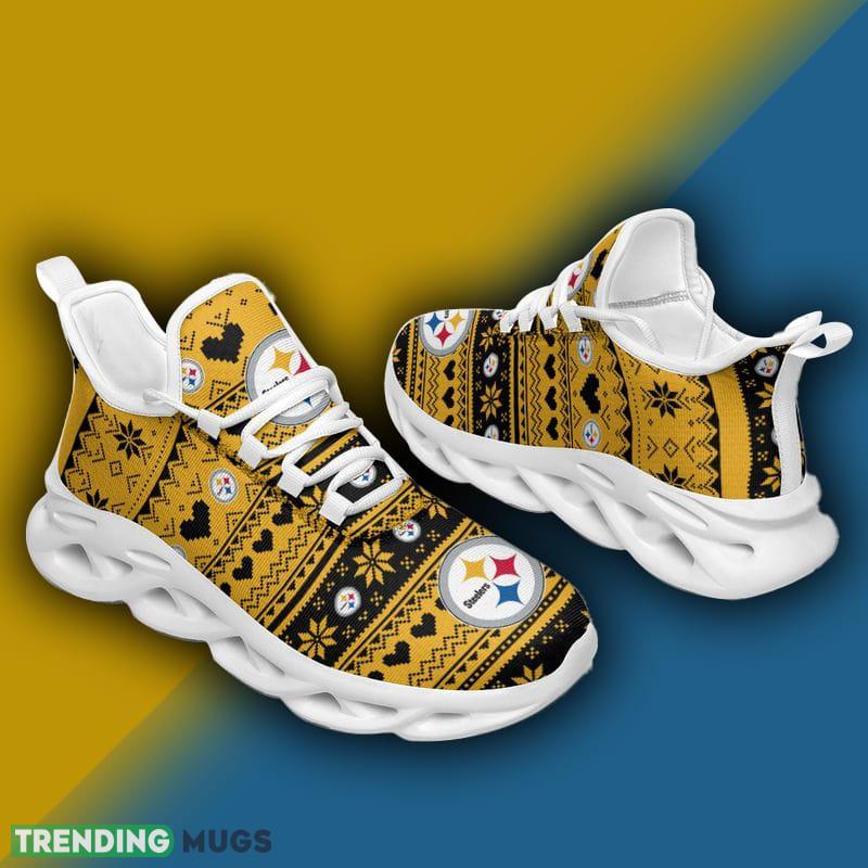 Pittsburgh Steelers X max Patterns Max Soul Shoes Recognizable Christmas Sneakers Max Soul Pittsburgh Steelers X max Patterns Max Soul Shoes Recognizable Christmas Sneakers Max Soul