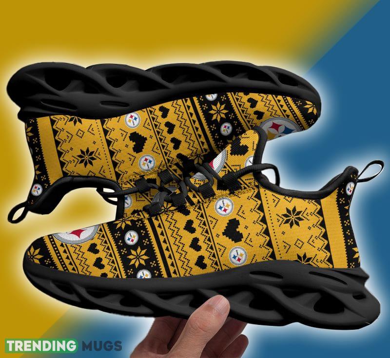 Pittsburgh Steelers X max Patterns Max Soul Shoes Recognizable Christmas Sneakers Max Soul Pittsburgh Steelers X max Patterns Max Soul Shoes Recognizable Christmas Sneakers Max Soul