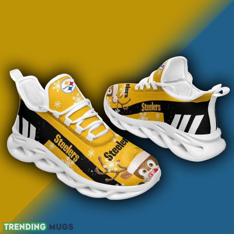 Pittsburgh Steelers X max Reindeer Max Soul Shoes Symbol Christmas Sneakers Max Soul Pittsburgh Steelers X max Reindeer Max Soul Shoes Symbol Christmas Sneakers Max Soul