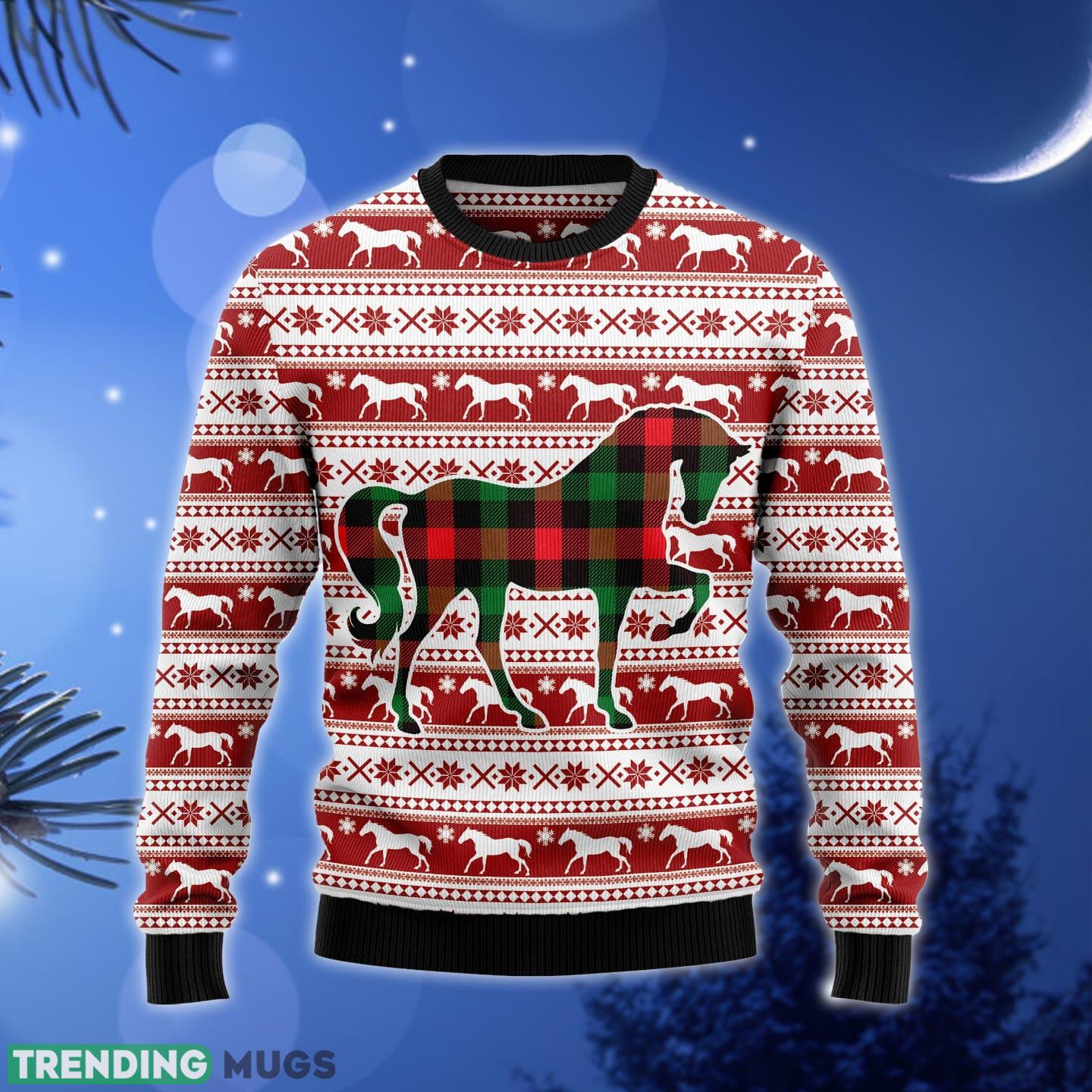 Plaid Pattern Horse horse lover Ugly Christmas Sweater Gift Men Women - Plaid Pattern Horse G51126 unisex womens & mens, couples matching, friends, horse lover, funny family ugly christmas holiday sweater gifts (plus size available)_1 Plaid Pattern Horse horse lover Ugly Christmas Sweater Gift Men Women - Plaid Pattern Horse G51126 unisex womens & mens, couples matching, friends, horse lover, funny family ugly christmas holiday sweater gifts (plus size available)_1