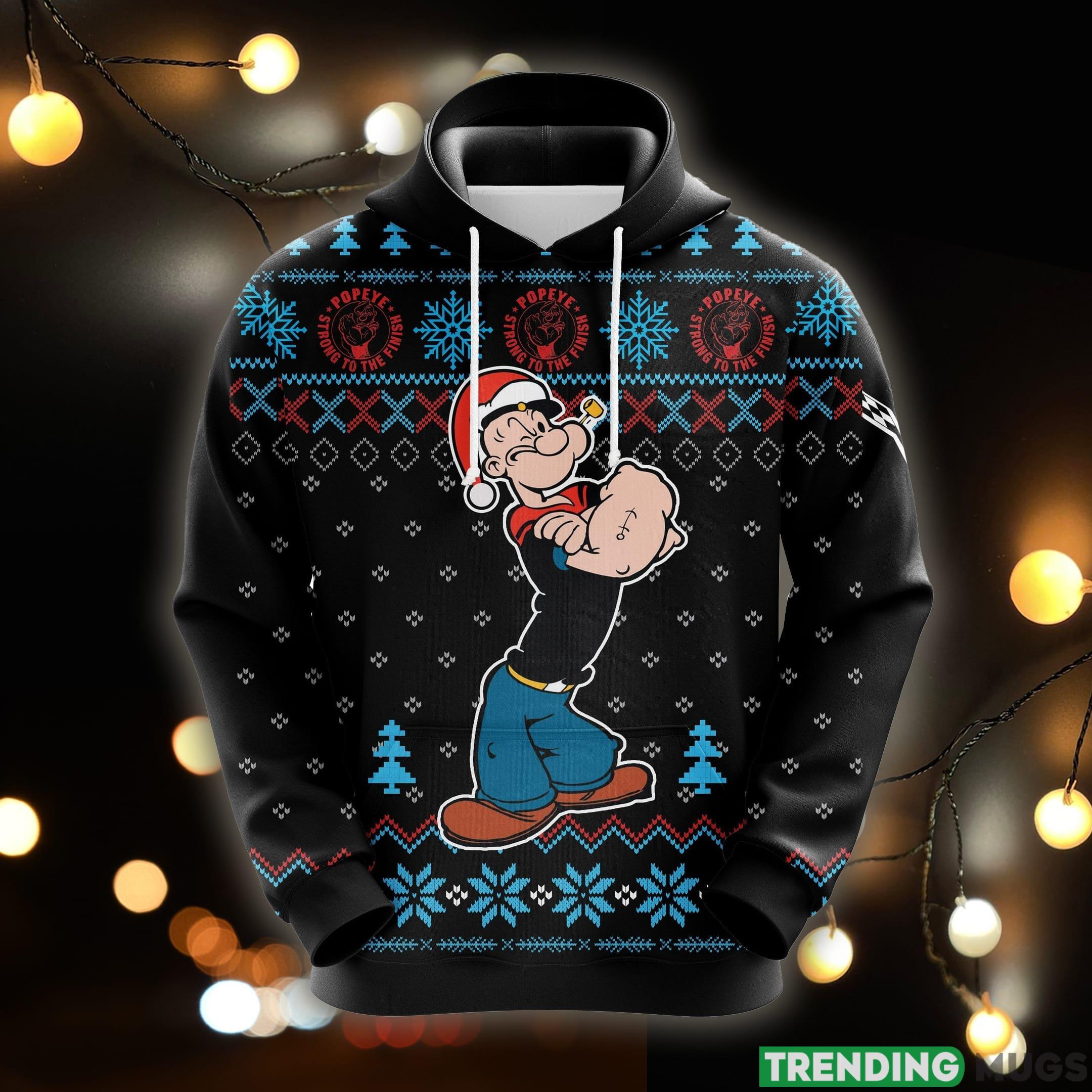 Popeye Strong Christmas Cute Noel Mc Ugly 3D Hoodie All Over Print Gift For Men Women - Popeye Strong Christmas Cute Noel Mc Ugly 3D Hoodie All Over Print Gift For Men Women_1 Popeye Strong Christmas Cute Noel Mc Ugly 3D Hoodie All Over Print Gift For Men Women - Popeye Strong Christmas Cute Noel Mc Ugly 3D Hoodie All Over Print Gift For Men Women_1