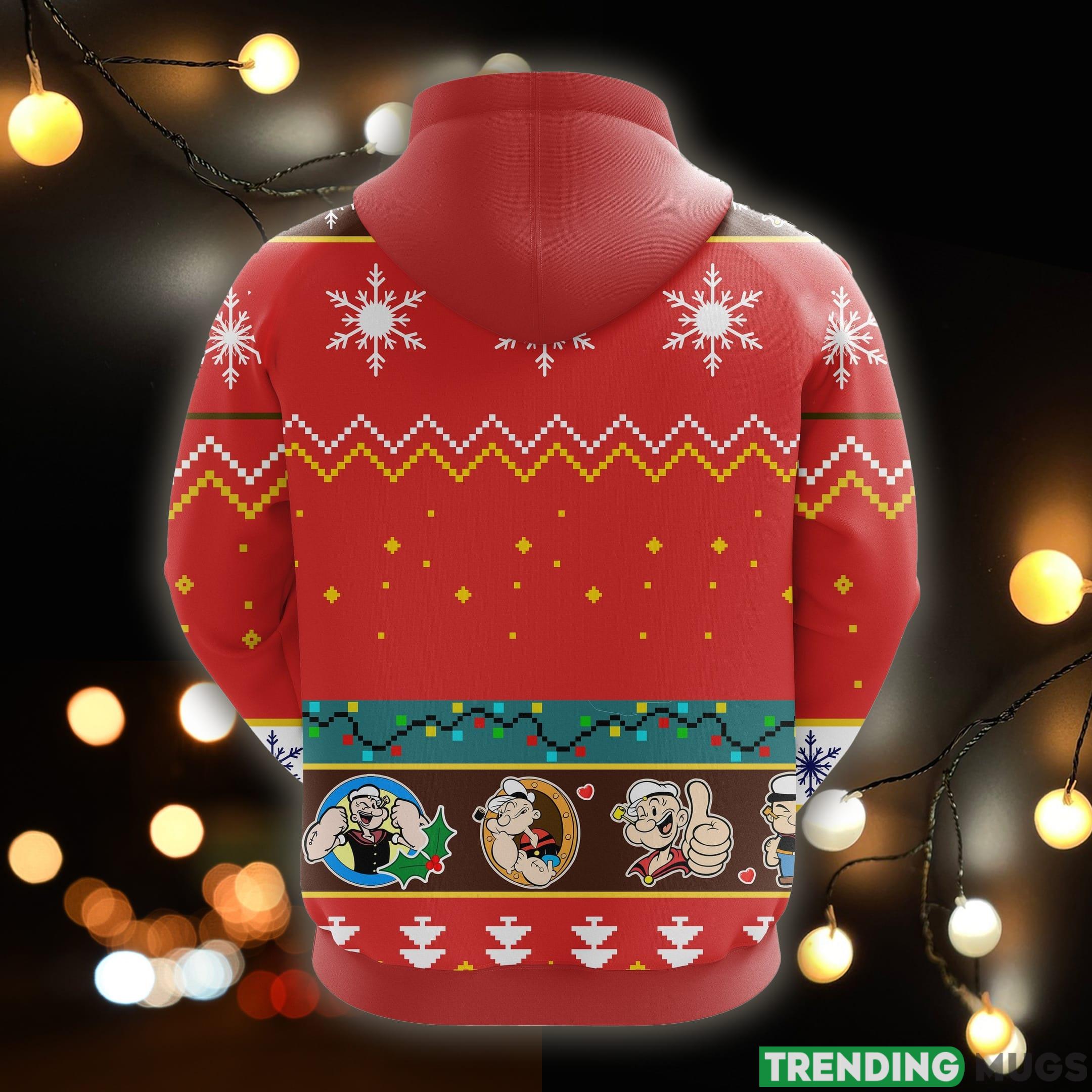 Popeyes Christmas Cute Noel Mc Ugly 3D Hoodie All Over Print Gift For Men Women 3D Hoodies Popeyes Christmas Cute Noel Mc Ugly 3D Hoodie All Over Print Gift For Men Women 3D Hoodies