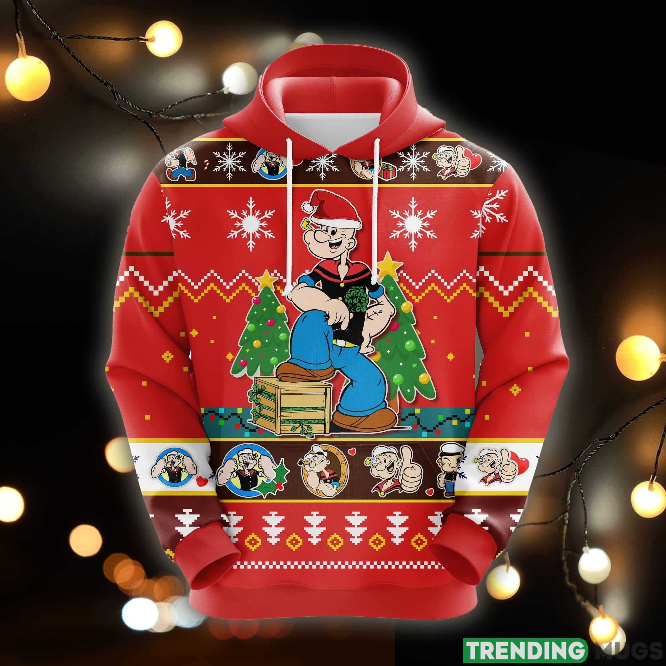 Popeyes Christmas Cute Noel Mc Ugly 3D Hoodie All Over Print Gift For Men Women - Popeyes Christmas Cute Noel Mc Ugly 3D Hoodie All Over Print Gift For Men Women_1 Popeyes Christmas Cute Noel Mc Ugly 3D Hoodie All Over Print Gift For Men Women - Popeyes Christmas Cute Noel Mc Ugly 3D Hoodie All Over Print Gift For Men Women_1