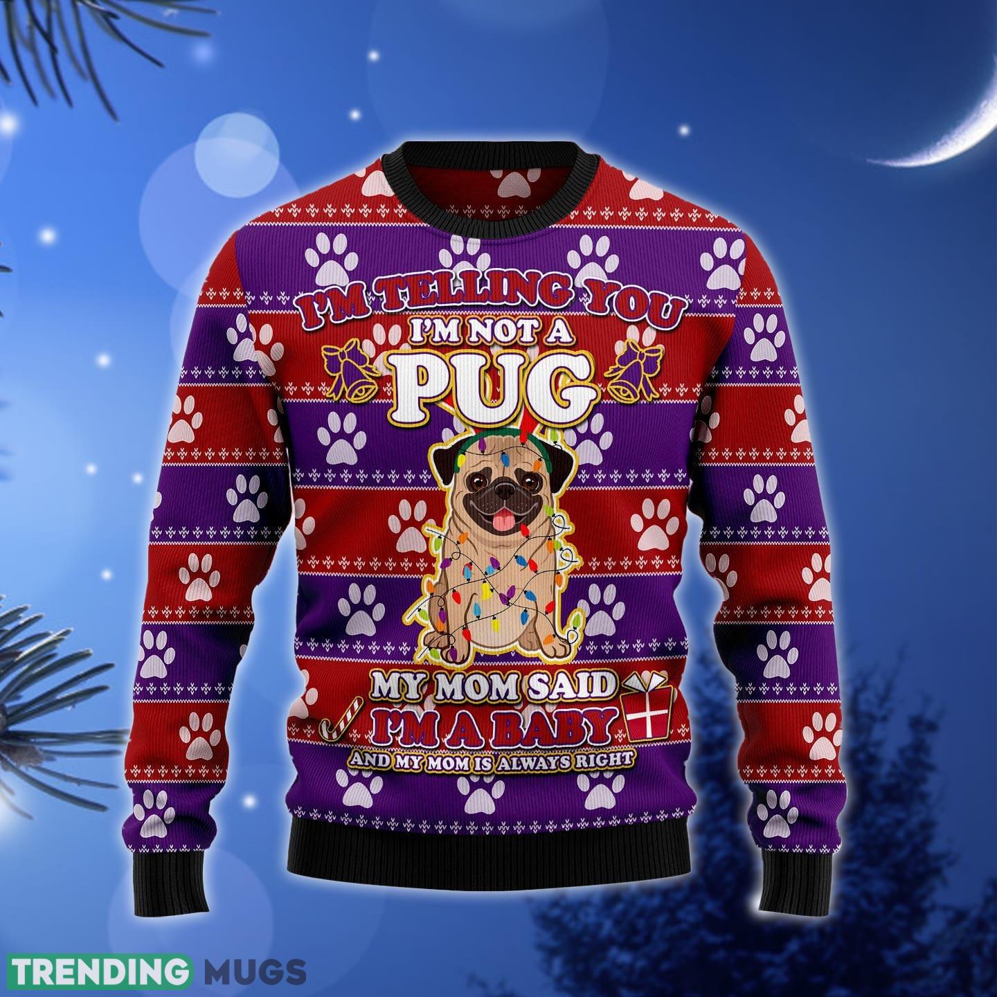 Pug Baby Ugly Christmas Sweater Gift Men Women - Pug Baby Ugly Christmas Sweater Gift Men Women_1 Pug Baby Ugly Christmas Sweater Gift Men Women - Pug Baby Ugly Christmas Sweater Gift Men Women_1