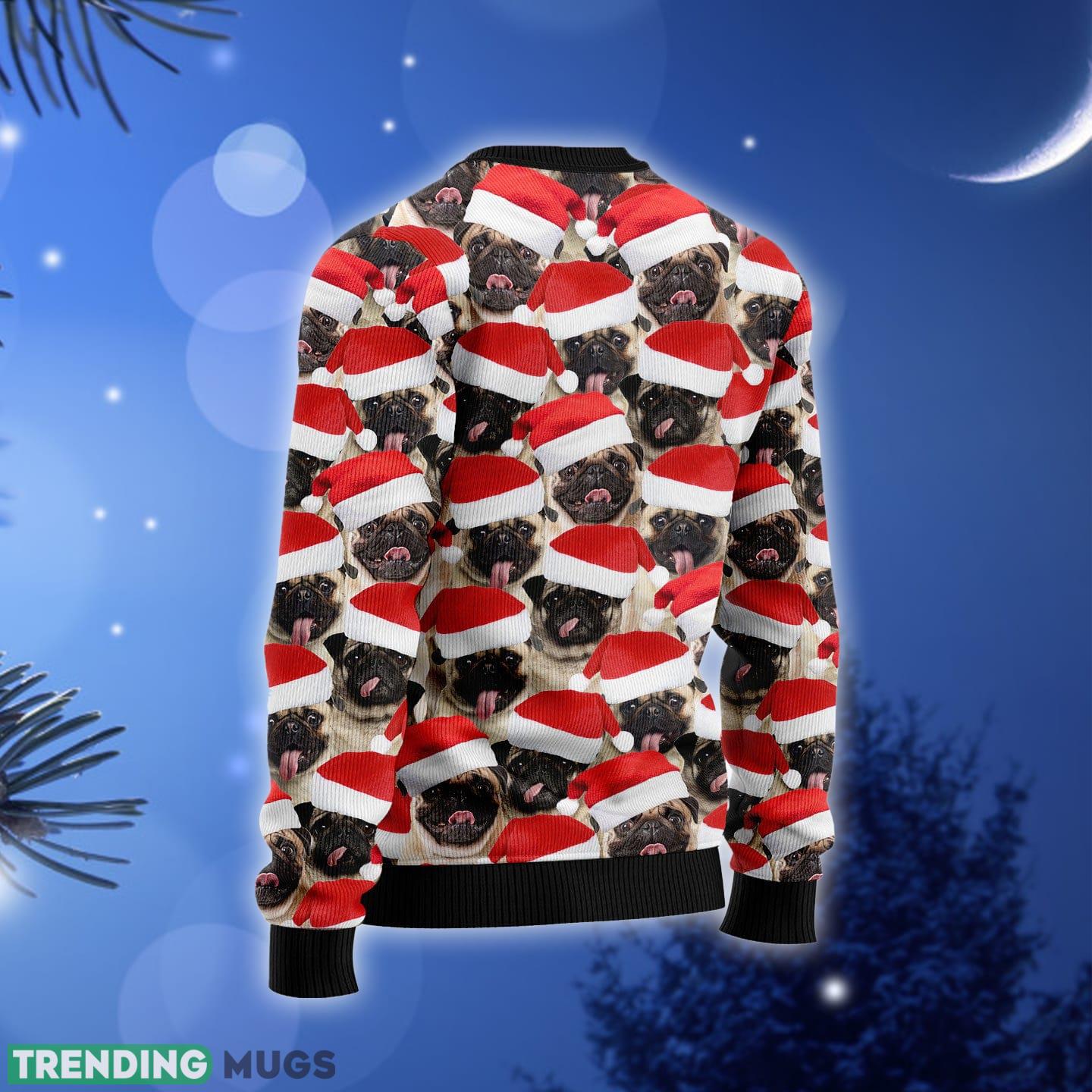 Pug Group Awesome Ugly Christmas Sweater Gift Men Women 3D Sweater Pug Group Awesome Ugly Christmas Sweater Gift Men Women 3D Sweater