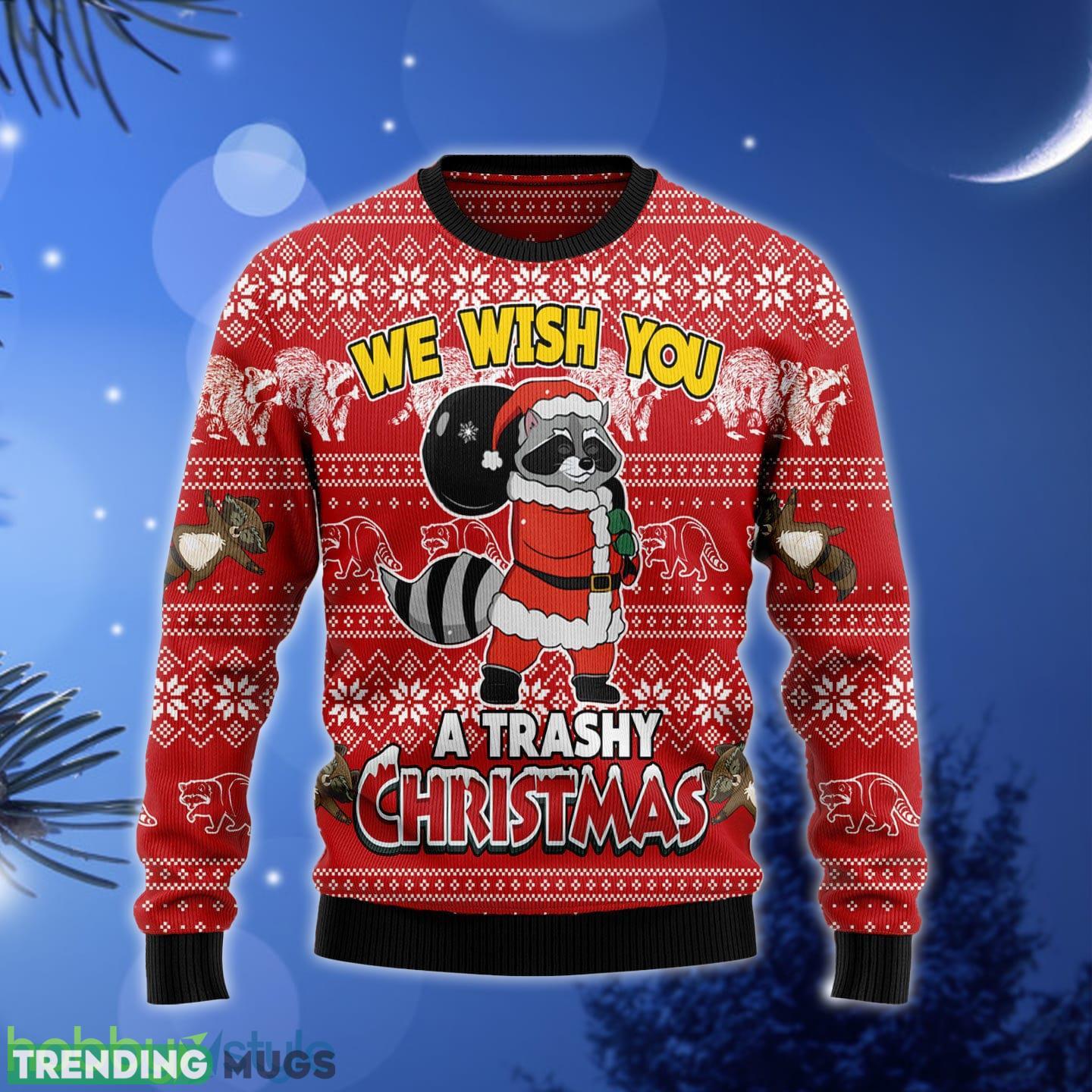 Raccoon We Wish You A Trashy Ugly Christmas Sweater Gift Men Women - Raccoon We Wish You A Trashy Ugly Christmas Sweater Gift Men Women_1 Raccoon We Wish You A Trashy Ugly Christmas Sweater Gift Men Women - Raccoon We Wish You A Trashy Ugly Christmas Sweater Gift Men Women_1