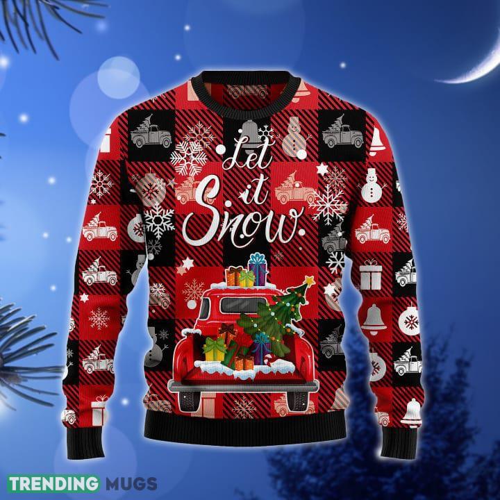 Red Truck Let It Snow Ugly Christmas Sweater Gift Men Women - Red Truck Let It Snow Ugly Christmas Sweater Gift Men Women_1 Red Truck Let It Snow Ugly Christmas Sweater Gift Men Women - Red Truck Let It Snow Ugly Christmas Sweater Gift Men Women_1