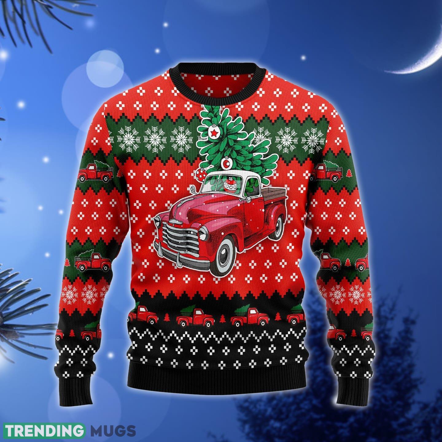 Red Truck Ugly Christmas Sweater Gift Men Women - Red Truck Ugly Christmas Sweater Gift Men Women_1 Red Truck Ugly Christmas Sweater Gift Men Women - Red Truck Ugly Christmas Sweater Gift Men Women_1