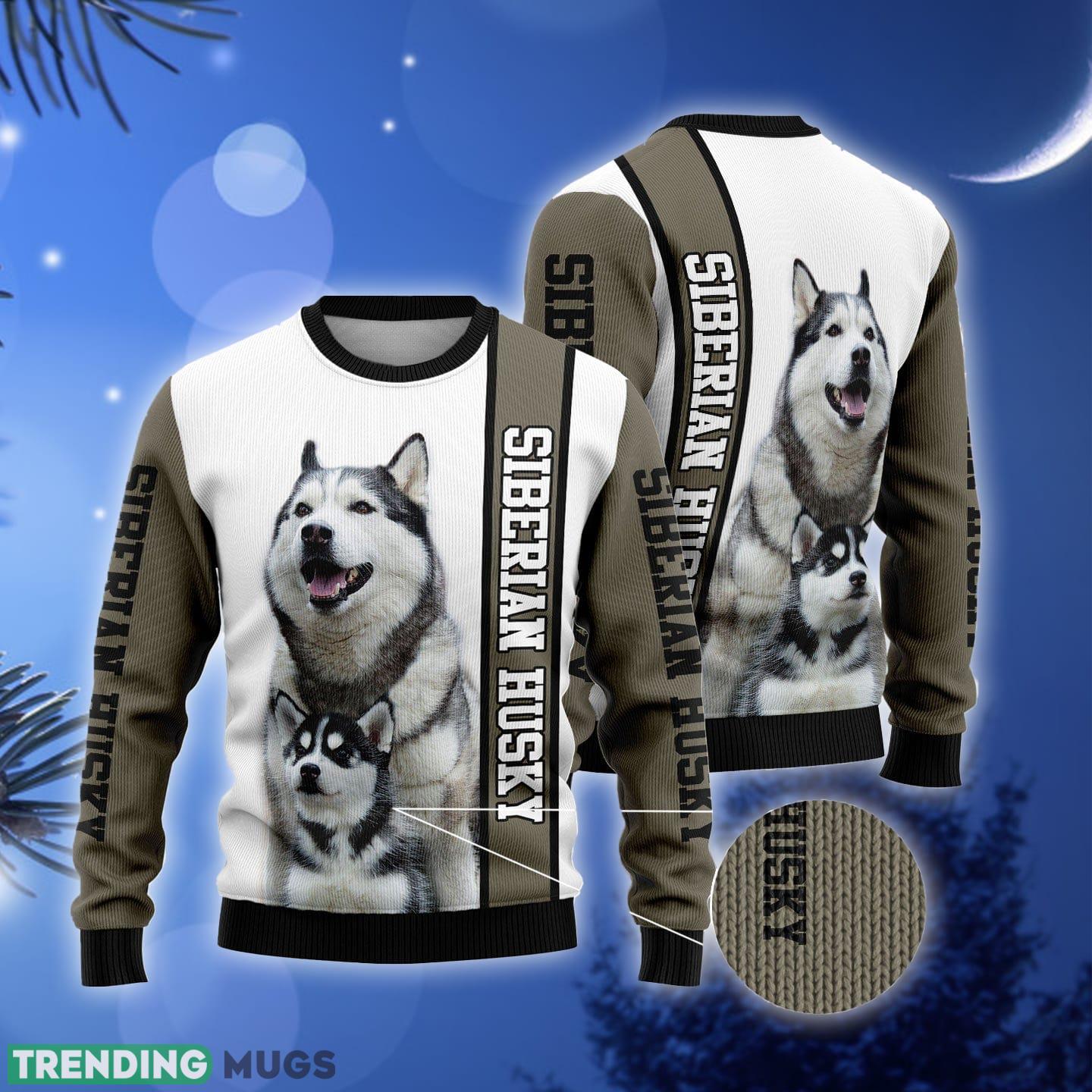 Rescued Siberian Husky Ugly Christmas Sweater Gift Men Women 3D Sweater Rescued Siberian Husky Ugly Christmas Sweater Gift Men Women 3D Sweater