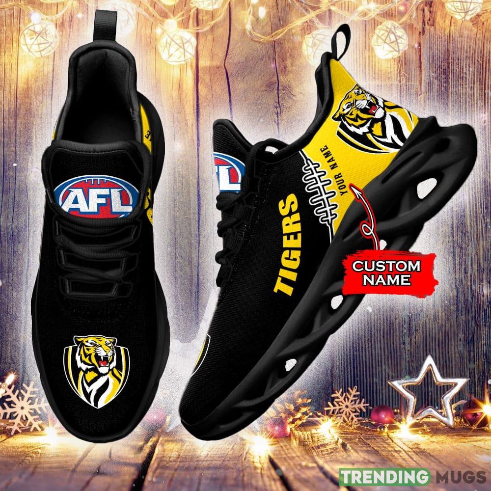 Richmond Tigers AFL Clunky Shoes Custom Name Running Sneakers For Fans Gift Max Soul Richmond Tigers AFL Clunky Shoes Custom Name Running Sneakers For Fans Gift Max Soul