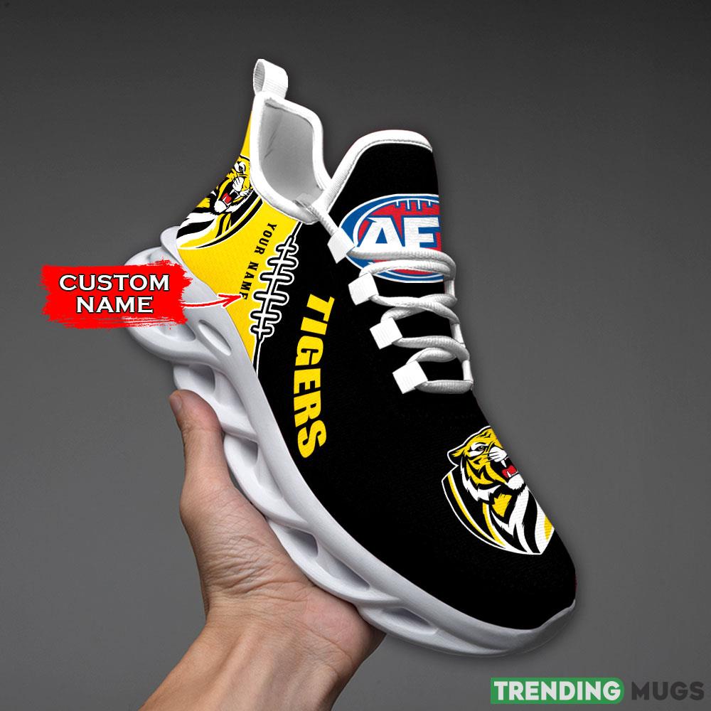 Richmond Tigers AFL Clunky Shoes Custom Name Running Sneakers For Fans Gift Max Soul Richmond Tigers AFL Clunky Shoes Custom Name Running Sneakers For Fans Gift Max Soul