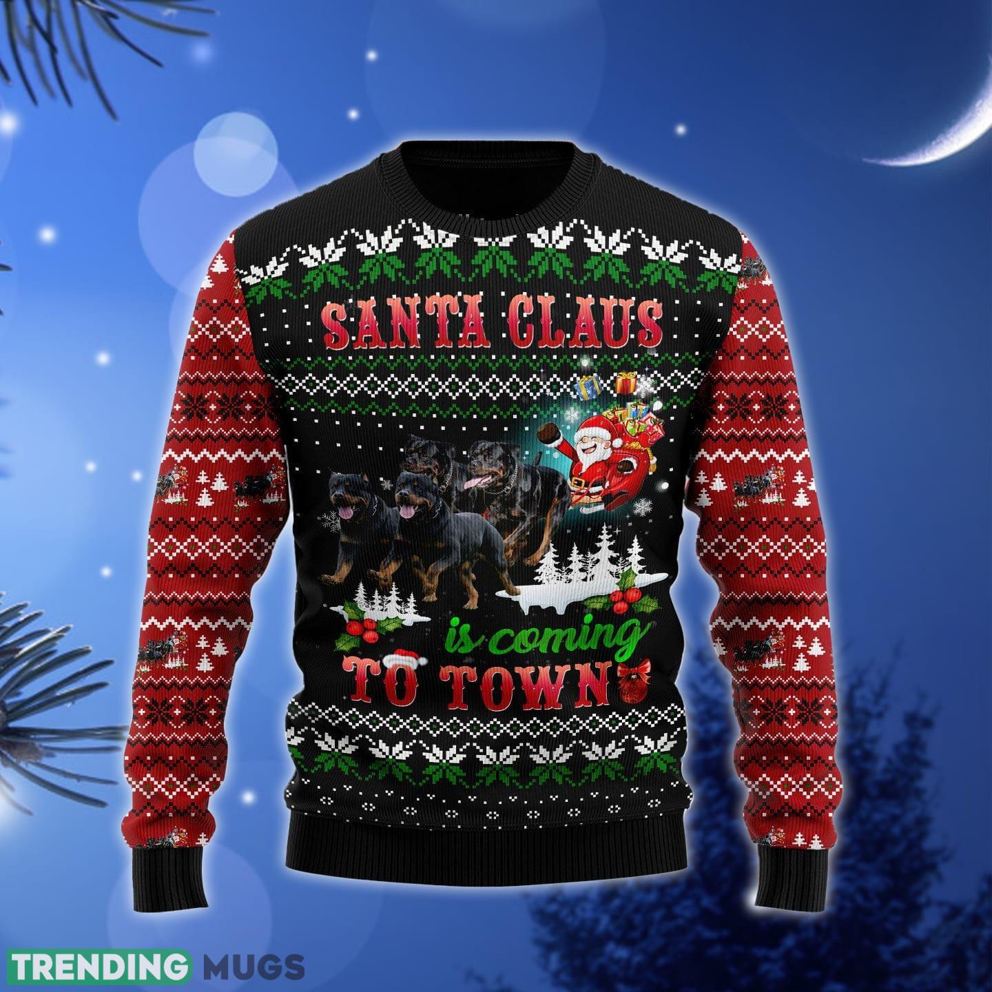 Rottweiler Town Ugly Christmas Sweater Gift Men Women - Rottweiler Town Ugly Christmas Sweater Gift Men Women_1 Rottweiler Town Ugly Christmas Sweater Gift Men Women - Rottweiler Town Ugly Christmas Sweater Gift Men Women_1