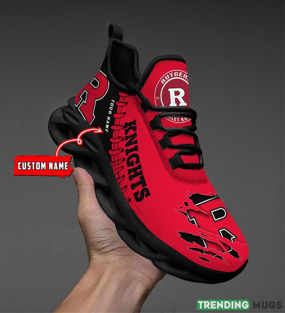 Rutgers Scarlet Knights Custom Name Max Soul Shoes Chunky Sneakers Gift For Fans Max Soul Rutgers Scarlet Knights Custom Name Max Soul Shoes Chunky Sneakers Gift For Fans Max Soul