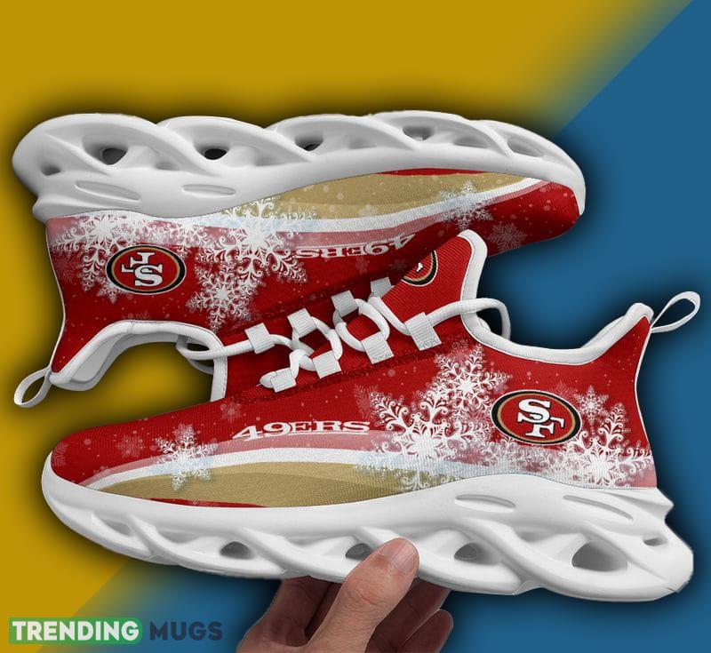 San Francisco 49ers Christmas Snow Max Soul Shoes Curate Christmas Sneakers Max Soul San Francisco 49ers Christmas Snow Max Soul Shoes Curate Christmas Sneakers Max Soul