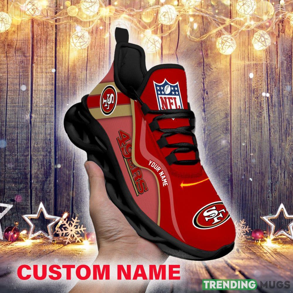 San Francisco 49ers NFL Custom Name Unique Max Soul Shoes Gift For Fans Running Sneaker - San Francisco 49ers NFL Customized Unique Max Soul Shoes_1 San Francisco 49ers NFL Custom Name Unique Max Soul Shoes Gift For Fans Running Sneaker - San Francisco 49ers NFL Customized Unique Max Soul Shoes_1