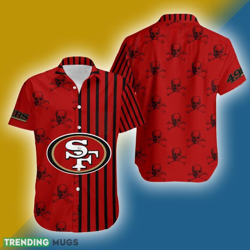 San Francisco 49ers Stripes and Skull Danger Hawaiian Shirt Gift For Halloween - San Francisco 49ers Stripes and Skull Danger Hawaiian Shirt Gift For Halloween San Francisco 49ers Stripes and Skull Danger Hawaiian Shirt Gift For Halloween - San Francisco 49ers Stripes and Skull Danger Hawaiian Shirt Gift For Halloween