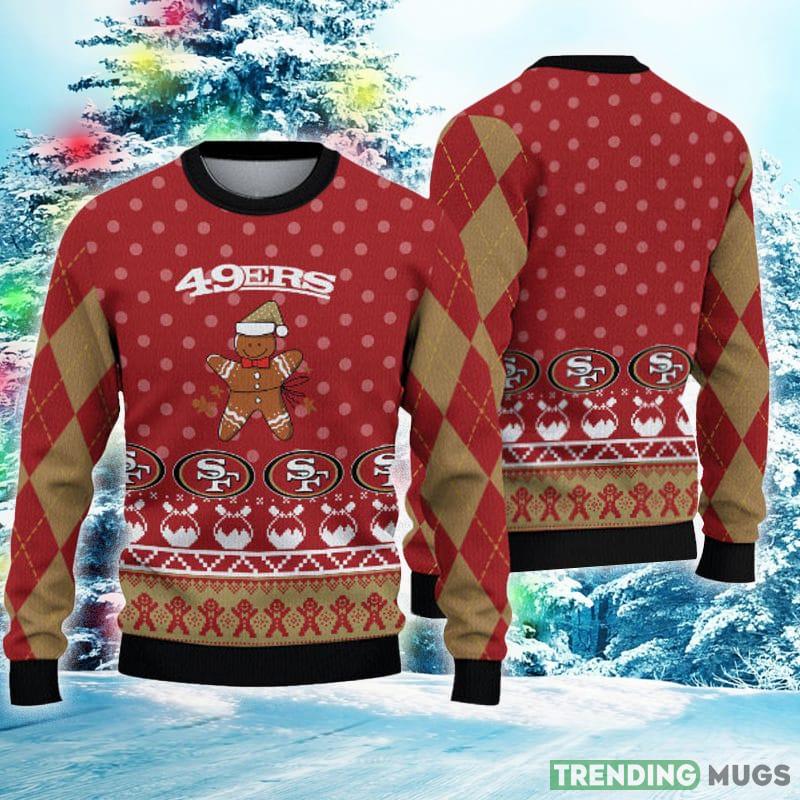 San Francisco 49ers Ugly Christmas Gingerbread Man Xmas Sweater Joyful Gift Mens Women - San Francisco 49ers Ugly Christmas Gingerbread Man Xmas Sweater Joyful Gift Mens Women San Francisco 49ers Ugly Christmas Gingerbread Man Xmas Sweater Joyful Gift Mens Women - San Francisco 49ers Ugly Christmas Gingerbread Man Xmas Sweater Joyful Gift Mens Women