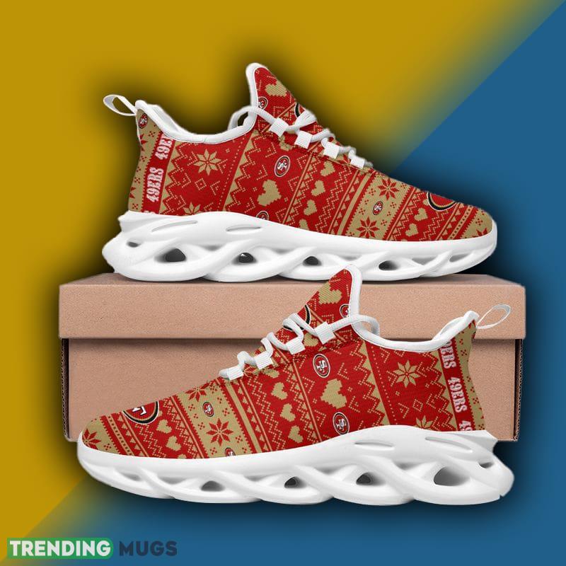 San Francisco 49ers X max Patterns Max Soul Shoes Aspire Christmas Sneakers Max Soul San Francisco 49ers X max Patterns Max Soul Shoes Aspire Christmas Sneakers Max Soul