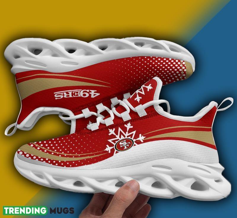 San Francisco 49ers Xmas Pattern Max Soul Shoes Panache Christmas Sneakers Max Soul San Francisco 49ers Xmas Pattern Max Soul Shoes Panache Christmas Sneakers Max Soul