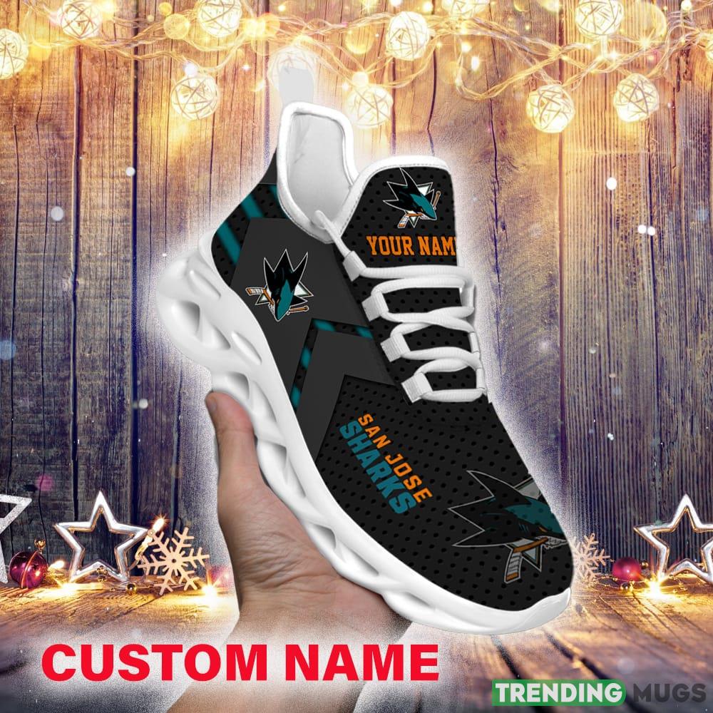 San Jose Sharks Custom Name NHL Luxury Max Soul Shoes Gift For Fans Running Sneaker Max Soul San Jose Sharks Custom Name NHL Luxury Max Soul Shoes Gift For Fans Running Sneaker Max Soul