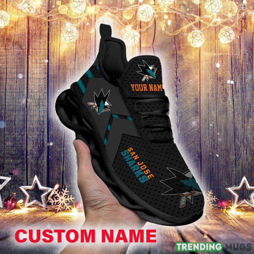 San Jose Sharks Custom Name NHL Luxury Max Soul Shoes Gift For Fans Running Sneaker - San Jose Sharks Personalized NHL Luxury Max Soul Shoes_1 San Jose Sharks Custom Name NHL Luxury Max Soul Shoes Gift For Fans Running Sneaker - San Jose Sharks Personalized NHL Luxury Max Soul Shoes_1