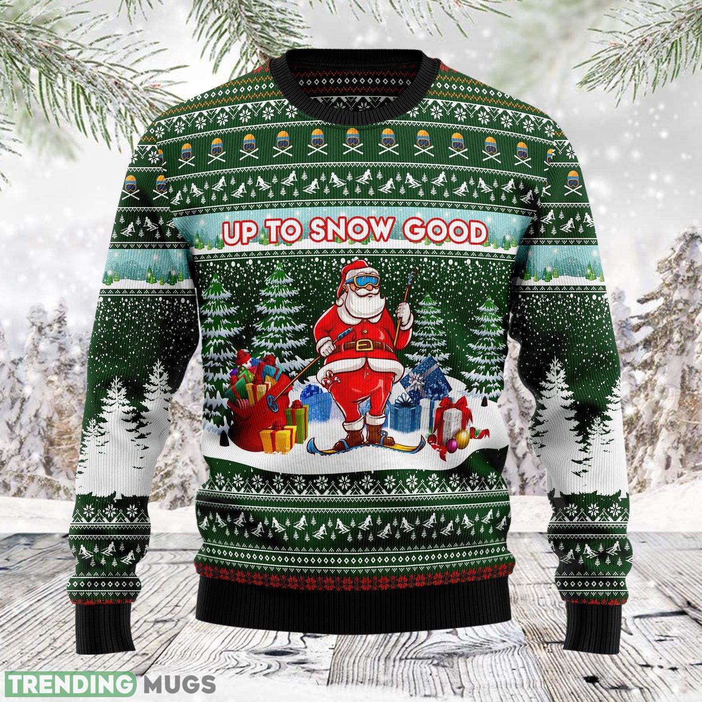 Santa Clause Skiing Ugly Christmas Sweater Gift Men Women - Santa Clause Skiing TG51130 unisex womens & mens, couples matching, friends, skiing lover, funny family ugly christmas holiday sweater gifts (plus size available)_1 Santa Clause Skiing Ugly Christmas Sweater Gift Men Women - Santa Clause Skiing TG51130 unisex womens & mens, couples matching, friends, skiing lover, funny family ugly christmas holiday sweater gifts (plus size available)_1