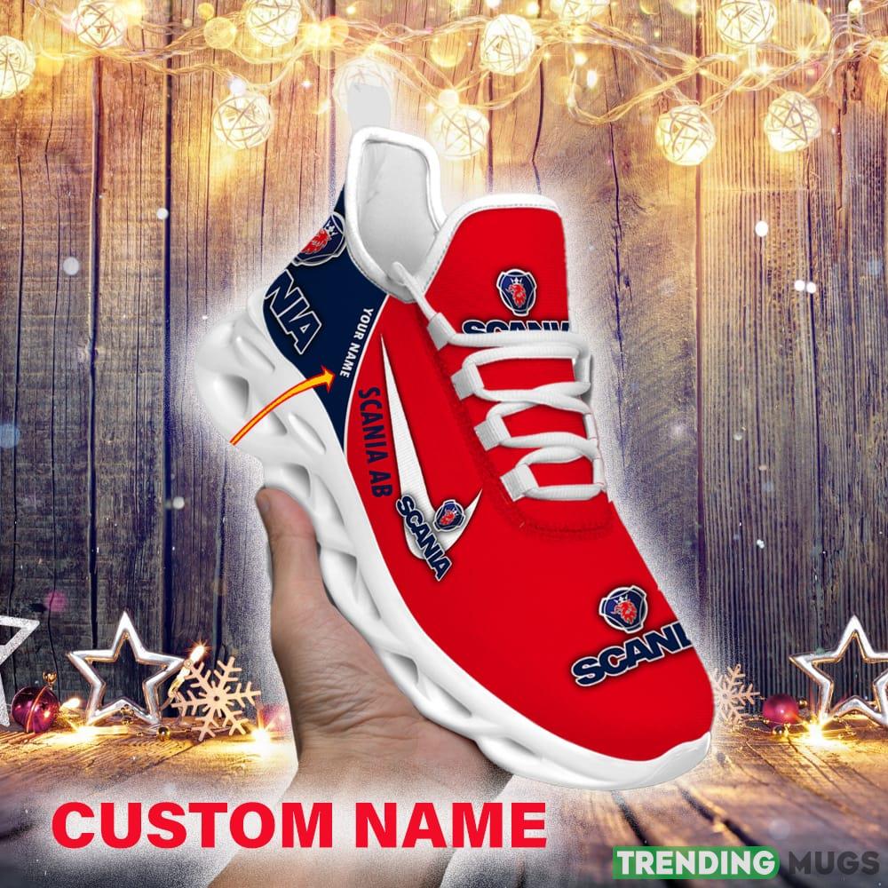 Scania AB Custom Name Truck Max Soul Shoes Gift For Fans Running Sneaker Max Soul Scania AB Custom Name Truck Max Soul Shoes Gift For Fans Running Sneaker Max Soul