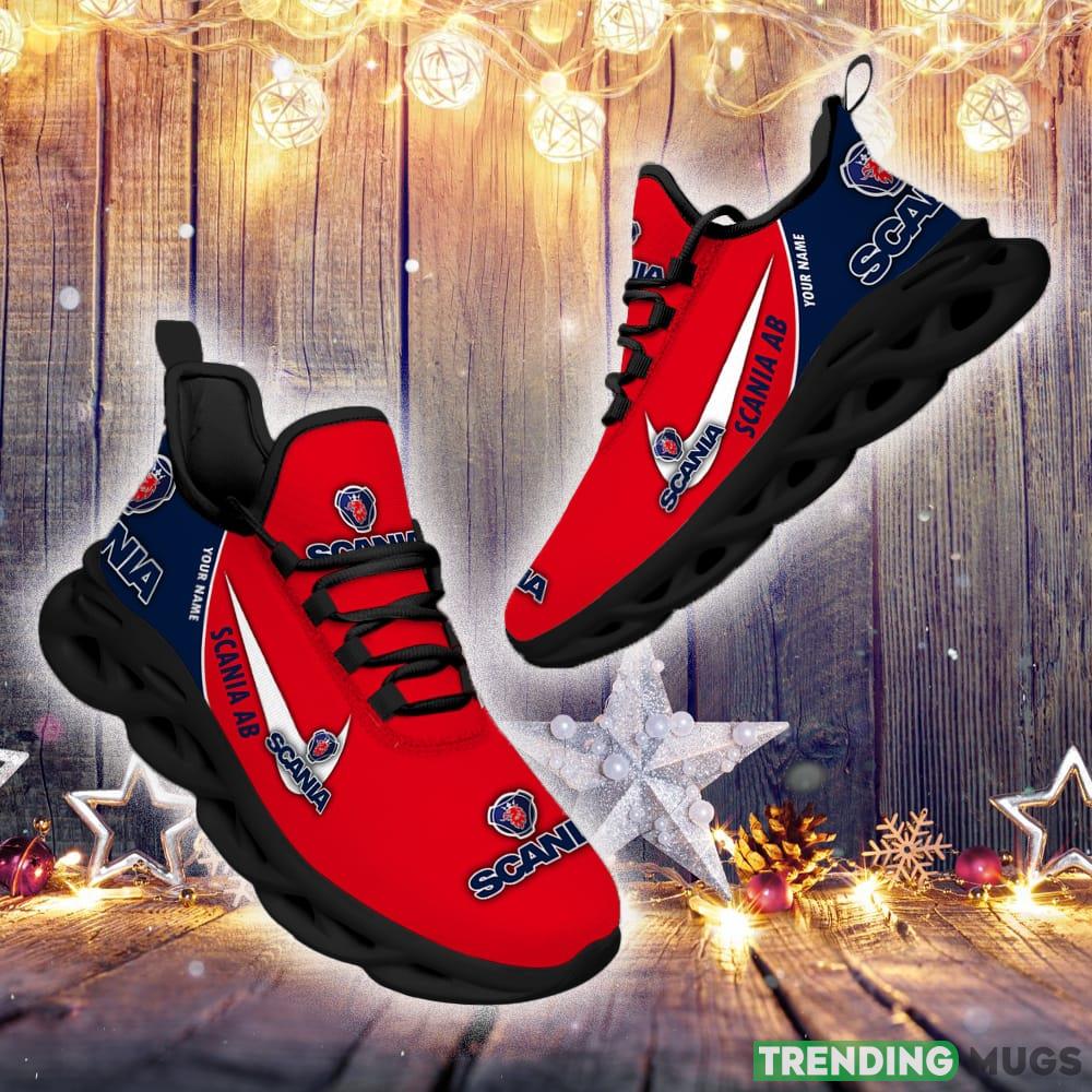 Scania AB Custom Name Truck Max Soul Shoes Gift For Fans Running Sneaker Max Soul Scania AB Custom Name Truck Max Soul Shoes Gift For Fans Running Sneaker Max Soul