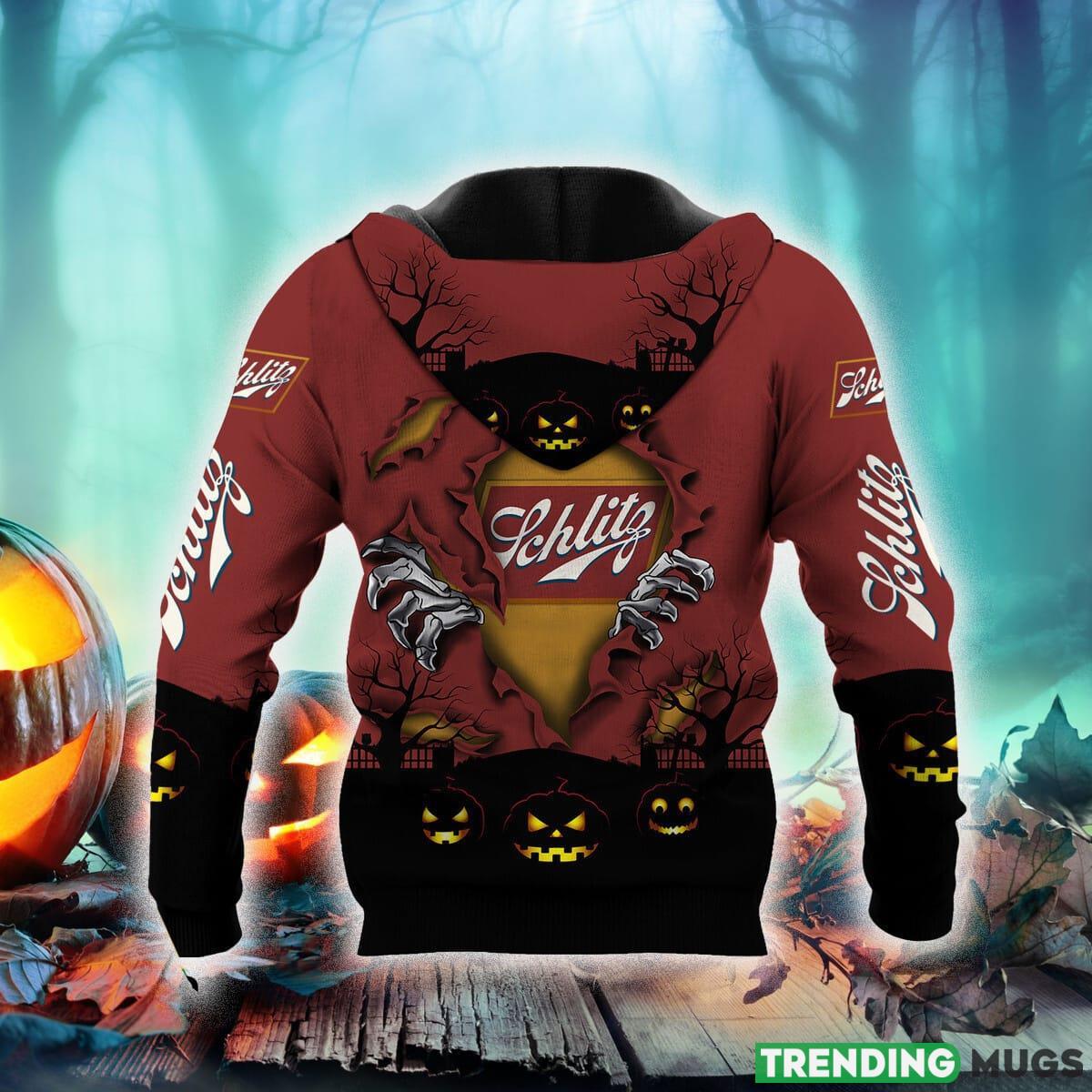Scary Night Schlitz Beer Hoodie Zip Hoodie Gift Halloween For Men And Women 3D Hoodies Scary Night Schlitz Beer Hoodie Zip Hoodie Gift Halloween For Men And Women 3D Hoodies