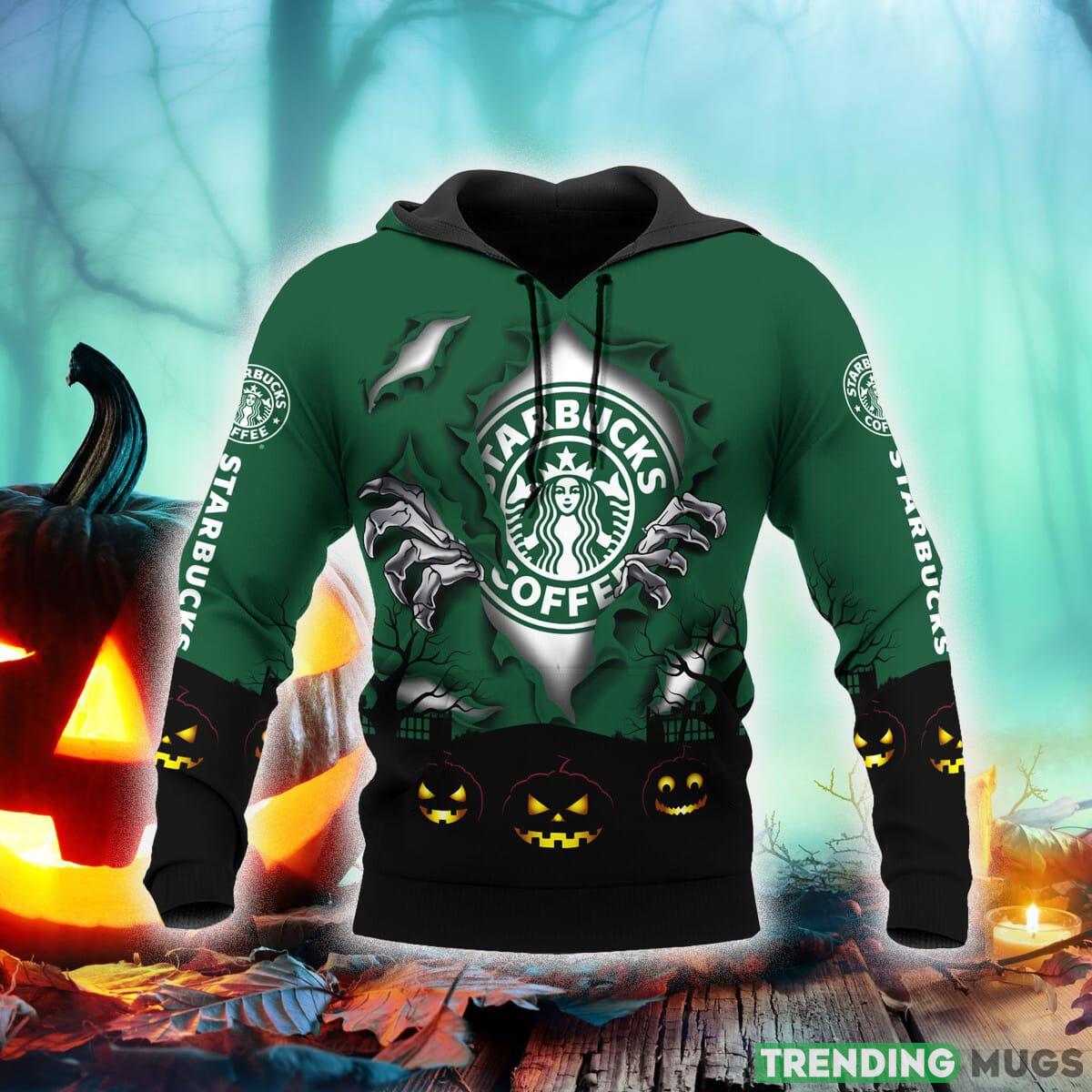 Scary Night Starbucks Coffee Hoodie Zip Hoodie Gift Halloween For Men And Women 3D Hoodies Scary Night Starbucks Coffee Hoodie Zip Hoodie Gift Halloween For Men And Women 3D Hoodies
