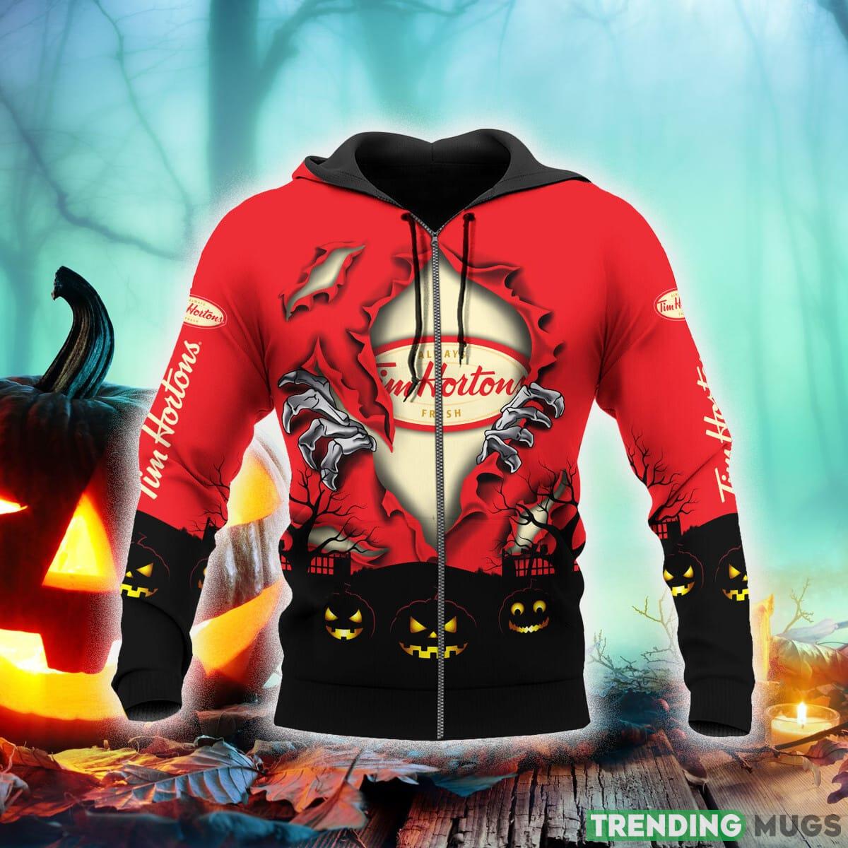 Scary Night Tim Hortons Hoodie Zip Hoodie Gift Halloween For Men And Women 3D Hoodies Scary Night Tim Hortons Hoodie Zip Hoodie Gift Halloween For Men And Women 3D Hoodies
