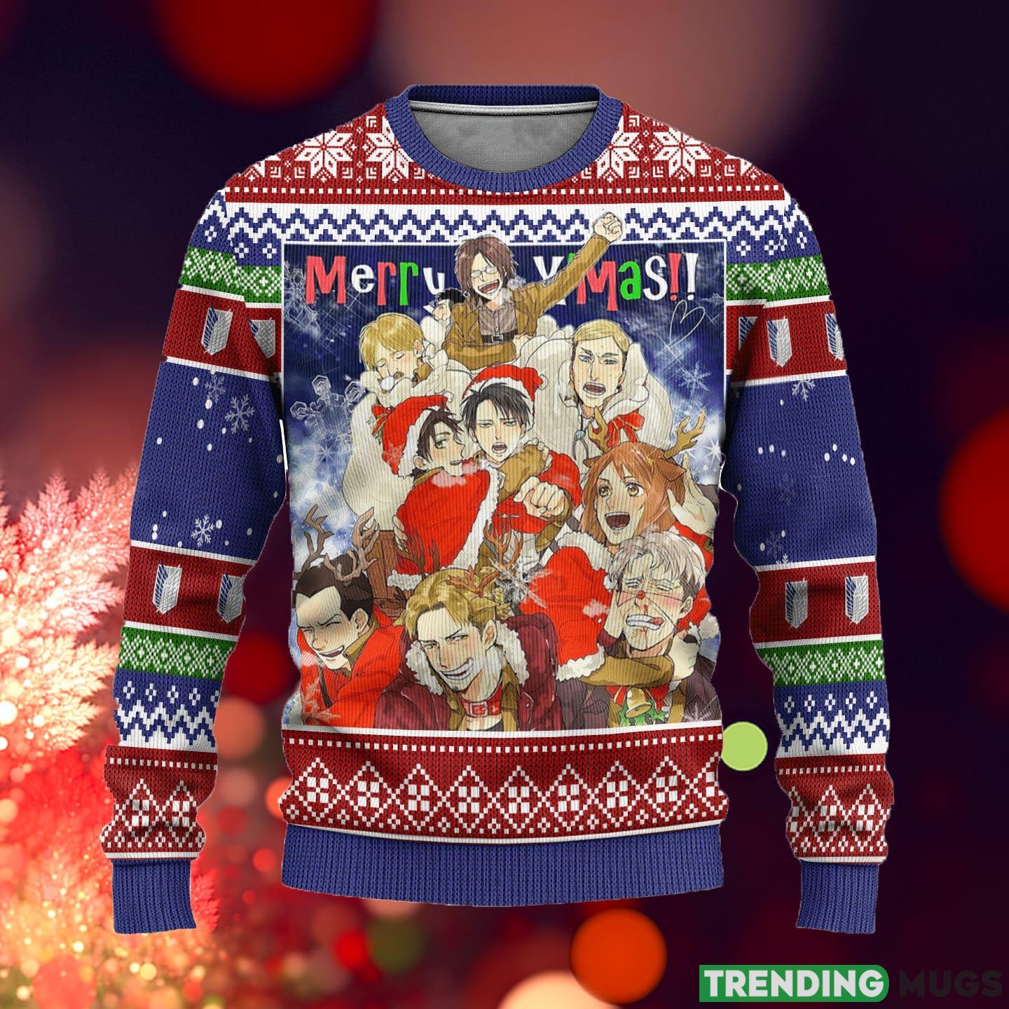 Scout Regiment Attack on Titan Anime Xmas Ideas Ugly Christmas Sweater Gift Thanksgiving - Scout Regiment Attack on Titan Anime Xmas Ideas Ugly Christmas Sweater Gift Thanksgiving_1 Scout Regiment Attack on Titan Anime Xmas Ideas Ugly Christmas Sweater Gift Thanksgiving - Scout Regiment Attack on Titan Anime Xmas Ideas Ugly Christmas Sweater Gift Thanksgiving_1